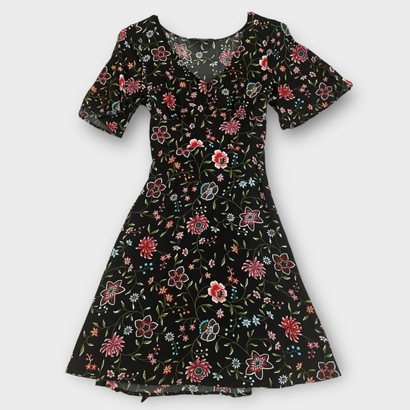 & Other Stories Women’s Dress Size 8 Swingy Floral Colorful Dainty Feminine - Picture 1 of 9